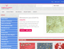 Tablet Screenshot of fabricsgarden.com